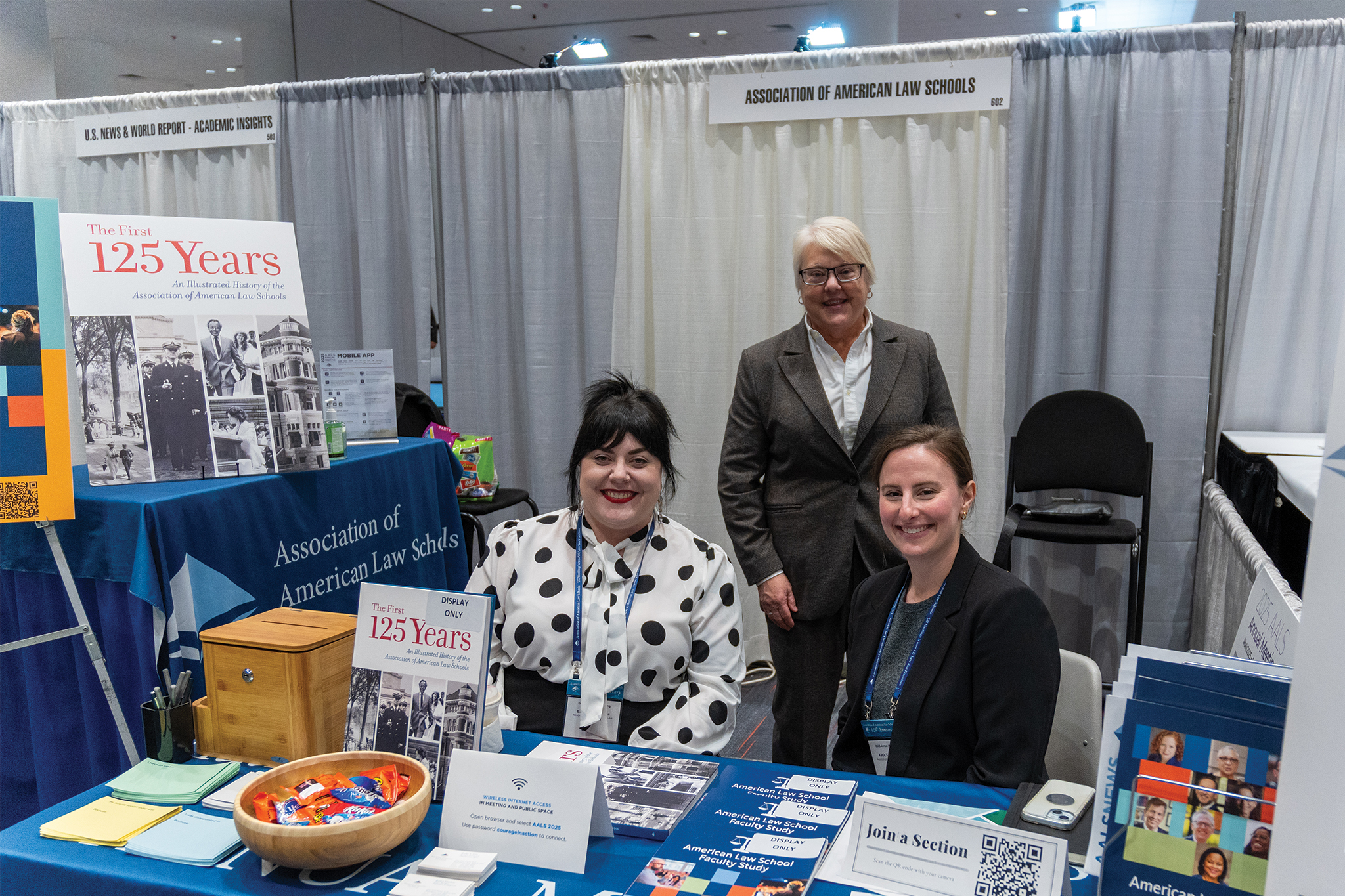 Staff at the AALS Booth in the Exhibit Hall
