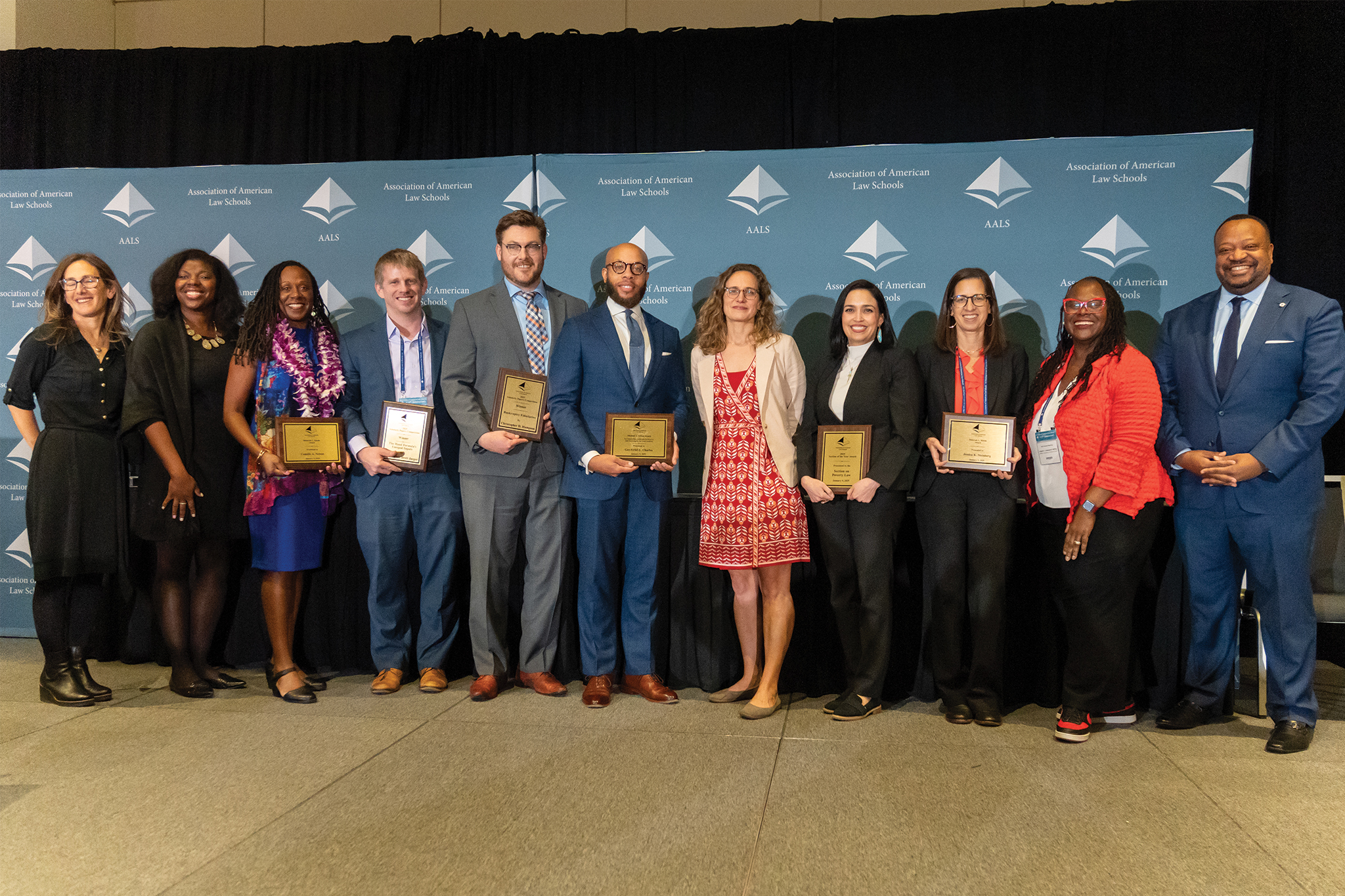 Honorees and presenters at the AALS Awards Ceremony.
