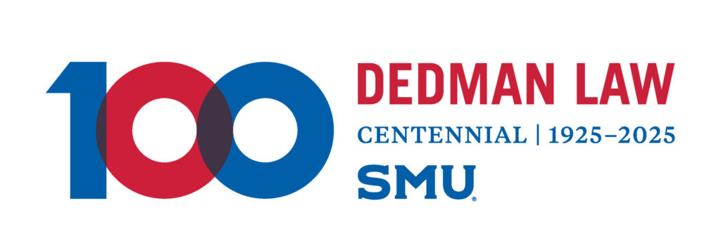 Logo reading 100: Deadman Law Centennial 1925 - 2025, SMU
