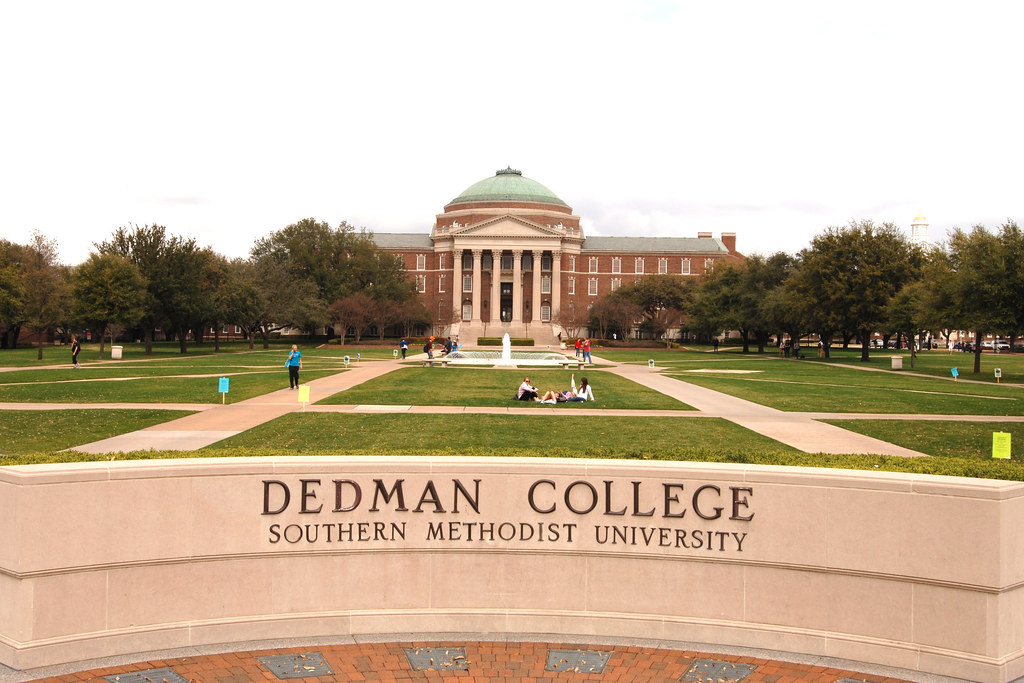 Photograph of the entrance to Dedman College